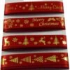 Set De Rubans De Noël 16mm (1.6cm) | Ruban De Satin De Luxe | Joyeux Noël | 4 Rubans De Noël Différents | Rouge Avec Or | Ruban Cadeau | Set: 4 X 2 Mètres -DUNI Magasin 1024x1200 5