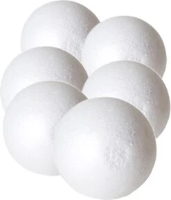 Paquet De 6 X Passe-temps En Polystyrène / DIY Boule / Sphère 10 Cm - Fabrication De Boules De Noël Matériel D'artisanat