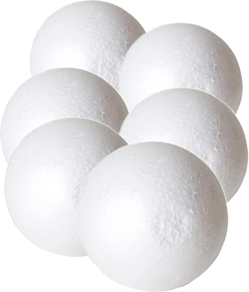 Paquet De 6 X Passe-temps En Polystyrène / DIY Boule / Sphère 10 Cm - Fabrication De Boules De Noël Matériel D'artisanat 3 Paquet De 6 X Passe-temps En Polystyrène / DIY Boule / Sphère 10 Cm - Fabrication De Boules De Noël Matériel D'artisanat