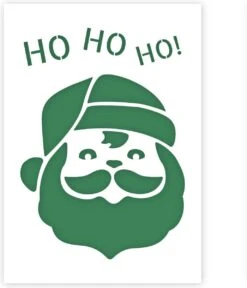 Modèle Père Noël - Pochoir A4 En Plastique - Convient Pour La Décoration De Noël, Comme Modèle De Fenêtre, Décoration De Meubles Et Intérieurs, Pochoir De Cartes, Gâteaux, Et Bien Plus Encore ...