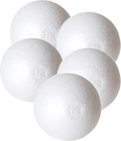 10x Morceaux De Passe-temps En Polystyrène/boules/ampoules De DIY 6 Cm - Fabrication De Matériel D'artisanat De Boules De Noël