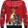 Pull De Noël Laid Femmes Et Hommes - Pull De Noël « Moment Le Most Merveilleux Pour Une Bière » - Pull De Noël Pour Hommes Et Femmes Taille L -DUNI Magasin 1045x1200