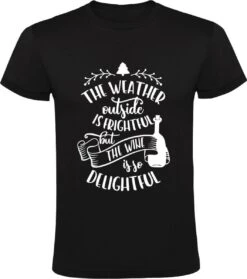 SOL'S Le Temps Dehors Est Effrayant, Mais Le VIN Est Si Délicieux T-shirt Homme | Pull De Noël | Noël | De Noël | Père Noël | Père Noël | Chemise