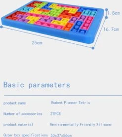 Pop It Fidget Toys - Fidget Toy Pop It Puzzle - Pop It Fidget Toys-tetris Puzzle 27 Pièces - IQ Puzzle-IQ Smart Toys - Pop It Puzzle - Fidget Puzzle - Sinterklaas Cadeaux - Cadeaux De Noël - Puzzle Arc-en-ciel -DUNI Magasin 1067x1200