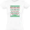 SOL'S Ho Ho Ho Tu Ne M'entendras Jamais Dire Si Tu Remplis Mon Verre De Vin T-shirt Femme | Chemise De Noël | Vin | Noël | Pull | Père Noël | Vins | Chemise