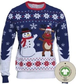 Pull De Noël Laid Femmes & Hommes - Pull De Noël « Best Friends » - 100 % Katoen Biologique - Pull De Noël Hommes & Femmes Taille XL