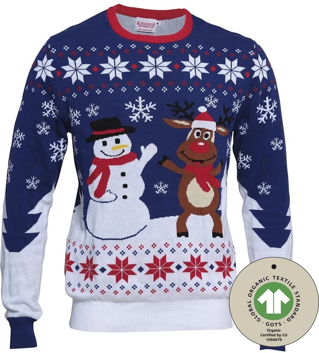 Pull De Noël Laid Femmes & Hommes - Pull De Noël « Best Friends » - 100 % Katoen Biologique - Pull De Noël Hommes & Femmes Taille XL 3 Pull De Noël Laid Femmes & Hommes - Pull De Noël « Best Friends » - 100 % Katoen Biologique - Pull De Noël Hommes & Femmes Taille XL