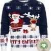 Pull De Noël Moche Femme & Homme - Pull De Noël "Cadeau De Rudolf & Santa Claus" - 100% Katoen Bio - Pull De Noël Homme & Femme Taille S -DUNI Magasin 1086x1200