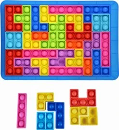 Pop It Fidget Toys - Fidget Toy Pop It Puzzle - Pop It Fidget Toys-tetris Puzzle 27 Pièces - IQ Puzzle-IQ Smart Toys - Pop It Puzzle - Fidget Puzzle - Sinterklaas Cadeaux - Cadeaux De Noël - Puzzle Arc-en-ciel -DUNI Magasin 1100x1200 2