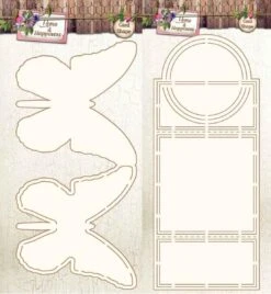 2 Formes De Cartes - Forêt Gelée - Noël - 15 X 22,8 Cm - Pour La Décoration Intérieure, La Fabrication De Cartes Et L'album Photo