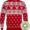 Ugly Christmas Sweater Women & Men - Christmas Sweater "Classique Red" - 100% Organic Katoen - Noël Pull Men & Women Size XXXXL -DUNI Magasin 1109x1200