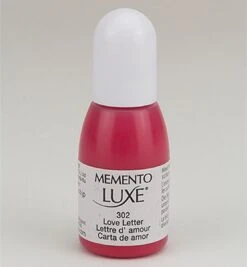 RL-302 Recharge D'encre Pour Tampon De Luxe Memento - Rouge - Recharge D'encre - Lettre D'amour 302 - 15 Ml - Rouge De Noël