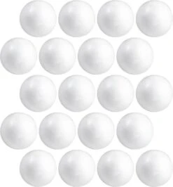 20x Hobby / DIY Boule / Boule En Polystyrène 6 Cm - Fabriquer Des Boules De Noël - Fabriquer Des Matériaux De Base / Du Matériel De Loisir