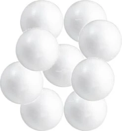 Set De 25x Pièces Hobby / DIY Boules / Sphères En Polystyrène 3 Cm - Fabrication De Boules De Noël - Fabrication De Matériaux De Base / Matériel De Loisir