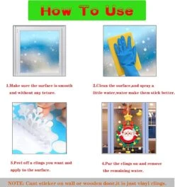 Autocollants De Fenêtre, 25 Autocollants De Fenêtre, Double Face, Autocollants De Noël, Décoration De Noël, Application Répétable, Adaptés à La Décoration De Fête De Noël ! -DUNI Magasin 1123x1200 3