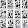 12 En 1 Série De Noël Carte DIY Album Masquage Peint à La Bombe Modèle Dessin Pochoirs Peinture Scrapbooking Carte 2 12 En 1 Série De Noël Carte DIY Album Masquage Peint à La Bombe Modèle Dessin Pochoirs Peinture Scrapbooking Carte -DUNI Magasin 1141x1200