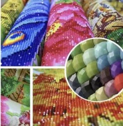 Peinture De Diamants - Far West - 35 X 45 Cm - 25 Couleurs Diverse - Pierres Rondes - Adultes - Forfait Complet De Peinture De Diamants - Forfait Hobby - Forfait De Départ - Sinterklaas - Cadeau De Noël -DUNI Magasin 1174x1200 1