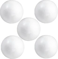 Paquet De 20x Pièces De Bricolage / Boules / Boules En Polystyrène DIY 10 Cm - Fabrication De Boules De Noël - Fabrication De Matériaux De Base / Matériel De Loisir