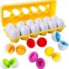 Flightmode- Jouets Œufs Assortis Enfants 12pcs Couleurs Et Formes Apprentissage Jouets De Tri Œufs En Plastique Trouver 18 Mois Montessori Puzzle Éducatif Pour Noël Fête Des Enfants Cadeau D'anniversaire -DUNI Magasin 1178x1200 5
