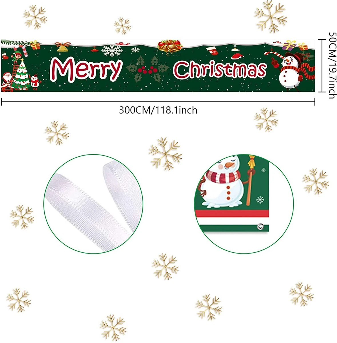 Bannière Joyeux Noël Bannière De Signe De Noël Bannière De Fête De Noël Décoration De Noël à Suspendre Pour L'extérieur Ou L'intérieur, Bannières Vertes Décoration De Fête 50x300cm 5 Bannière Joyeux Noël Bannière De Signe De Noël Bannière De Fête De Noël Décoration De Noël à Suspendre Pour L'extérieur Ou L'intérieur, Bannières Vertes Décoration De Fête 50x300cm – Image 3