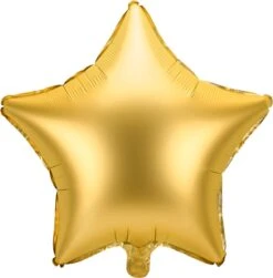 Partydeco BALLON ALUMINIUM ÉTOILE OR / 48cm / DÉCORATION DE NOËL / ARTICLES DE FÊTE / Décoration De Vacances Or / Ballon étoile / Décoration De Fête