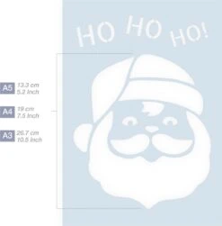 Modèle Père Noël - Pochoir A4 En Plastique - Convient Pour La Décoration De Noël, Comme Modèle De Fenêtre, Décoration De Meubles Et Intérieurs, Pochoir De Cartes, Gâteaux, Et Bien Plus Encore ... -DUNI Magasin 1180x1200