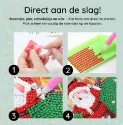 Cartes De Noël Adorzy Peinture De Diamants - Cartes 3D - 8 Pièces - 15x15 Cm - Forfait Peinture De Diamants Complet - Pour Adultes Et Enfants -DUNI Magasin 1180x1200 4