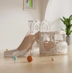 Slide Plane Offwhite Marron Bambin 1 An 2 Ans | Faire Glisser | Saint-Nicolas | Noël | Cadeau | Intérieur Et Extérieur | Garçon | Fille | Personnalisé