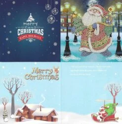 Cartes De Noël Peinture De Diamants 15x15 - 8 Pièces - Dont 8 Enveloppes Blanches - Ensemble Complet -DUNI Magasin 1187x1200 6