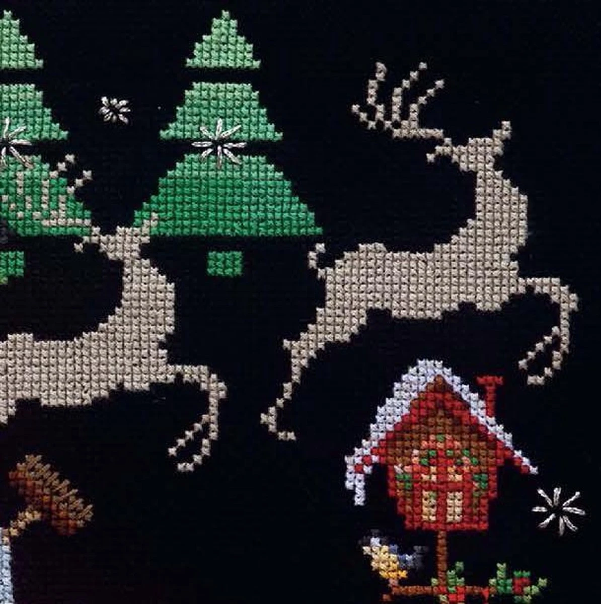 Thea Gouverneur - Kit Point De Croix Avec Motif De Comptage - 555.05 - Fils DMC Pré-triés - Père Noël - Aida Zwart - 46 Cm X 25 Cm - Kit DIY 4 Thea Gouverneur - Kit Point De Croix Avec Motif De Comptage - 555.05 - Fils DMC Pré-triés - Père Noël - Aida Zwart - 46 Cm X 25 Cm - Kit DIY – Image 2