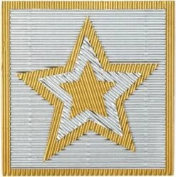 Ensemble De Carton Ondulé De Couleur Or Et Argent. Fournitures Créatives D'artisanat De Noël Pour Le Scrapbooking Et La Fabrication De Décorations / Cartes Pour Noël (10 Pièces) -DUNI Magasin 1197x1200