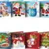 Cartes De Peinture De Diamants - Cartes De Noël 8 Pièces - Y Compris Les Enveloppes - Kit De Loisirs Complet - Pierres Rondes -DUNI Magasin 1200x1002