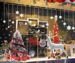 2 Ensembles D'autocollants De Fenêtre De Noël Grand Sapin De Noël Moose Autocollants De Noël Fenêtre Murale Autocollants Décoratifs Porte Amovible Vitrine De Noël En Vinyle Boutiques De Décoration De Noël -DUNI Magasin 1200x1010 2