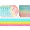 Vaisselle De Fête Anniversaire D'enfant Assiettes En Papier Arc-en-ciel Anniversaire D'enfant Filles Lot De 20 Assiettes Jetables Lot De 20 Serviettes Nappes De Fête + Drapeau Triangulaire Pour Anniversaires, Fêtes, Noël -DUNI Magasin 1200x1012