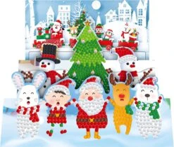 Cartes De Noël Adorzy Peinture De Diamants - Cartes 3D - 8 Pièces - 15x15 Cm - Forfait Peinture De Diamants Complet - Pour Adultes Et Enfants -DUNI Magasin 1200x1022