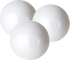 Paquet De 3 X Passe-temps En Polystyrène / DIY Boule / Sphère 9 Cm - Fabrication De Boules De Noël Matériel D'artisanat