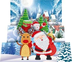 Cartes De Noël Adorzy Peinture De Diamants - Cartes 3D - 8 Pièces - 15x15 Cm - Forfait Peinture De Diamants Complet - Pour Adultes Et Enfants -DUNI Magasin 1200x1032 28
