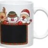 Decoris Tasse / Mug De Noël 300 Ml Renne / Bonhomme De Neige / Père Noël - Service De Noël - Décoration De Table Petit-déjeuner / Dîner De Noël -DUNI Magasin 1200x1039