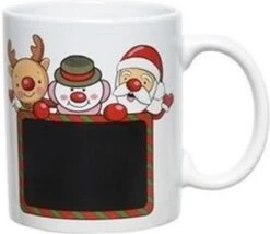 Decoris Tasse / Mug De Noël 300 Ml Renne / Bonhomme De Neige / Père Noël - Service De Noël - Décoration De Table Petit-déjeuner / Dîner De Noël