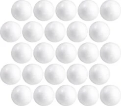 25x Hobby / DIY Boule / Boule En Polystyrène 10 Cm - Fabrication De Boules De Noël - Matériaux De Base Artisanaux / Matériel De Loisir