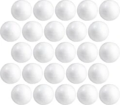 25x Hobby/ DIY Boule De Polystyrène / Sphère 15 Cm Demi-coquilles - Fabrication De Boules De Noël - Fabrication De Matériaux De Base / Matériel De Loisir