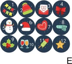Autocollants De L'Avent - Jours De L'Avent - Cadeaux De L'Avent - Autocollants - 24 Autocollants - Autocollants De Noël - Cadeaux De Noël -DUNI Magasin 1200x1062 1