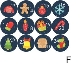 Autocollants De L'Avent - Jours De L'Avent - Cadeaux De L'Avent - Autocollants - 24 Autocollants - Autocollants De Noël - Cadeaux De Noël -DUNI Magasin 1200x1064 2