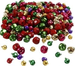 440x Clochettes En Métal Mélangent De Couleur 10-14 Mm Avec Des Fournitures De Loisirs / Artisanat Pour Les Yeux - Cloches De Chapeau De Noël - Cloches De Chat - Hobby- Et Matériel D'artisanat