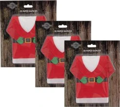 10x Pièces Serviettes Sur Le Thème De Noël Pull Père Noël 22 X 34 Cm - Décorations De Décoration De Table De Dîner De Noël -DUNI Magasin 1200x1072 1