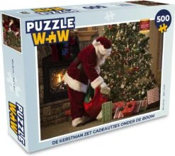 Puzzle Père Noël Met Des Cadeaux Sous Le Sapin - Puzzle - Puzzle 500 Pièces - Noël - Cadeau - Cadeau De Noël Pour Hommes, Femmes Et Enfants - Sinterklaas Cadeaux - Sinterklaas Pour Les Grands Enfants