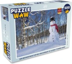 Puzzle Une Poupée Enneigée Près D'Anchorage En Alaska Pendant Noël - Puzzle - Puzzle 500 Pièces - Noël - Cadeau - Cadeau De Noël Pour Hommes, Femmes Et Enfants - Sinterklaas Présente - Sinterklaas Pour Les Grands Enfants