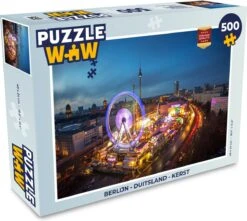 Puzzle Berlin - Allemagne - Noël - Puzzle - Puzzle 500 Pièces - Noël - Cadeau - Cadeau De Noël Pour Hommes, Femmes Et Enfants - Sinterklaas Présente - Sinterklaas Pour Les Grands Enfants