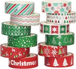 Washi Tape De Noël - Tous Les Modèles | 36 Rouleaux | Pack Combiné | Ruban De Masquage | Décoration | Jours Fériés | Noël | Créativité | Cadeaux -DUNI Magasin 1200x1082
