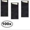 100x Couverts De Poche 8,5x19 Cm Noir + Serviette - Couverts De Poche Serviettes De Table En Tissu Dîner Food Festival Collation Carnaval Festival Événement Fête à Thème De Noël -DUNI Magasin 1200x1097 6